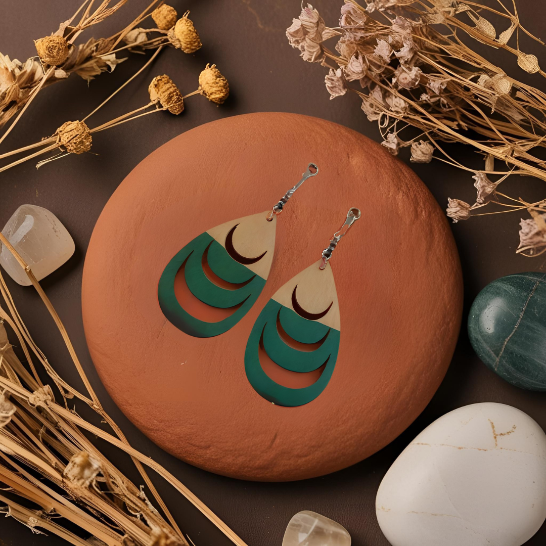 Tear drop earrings