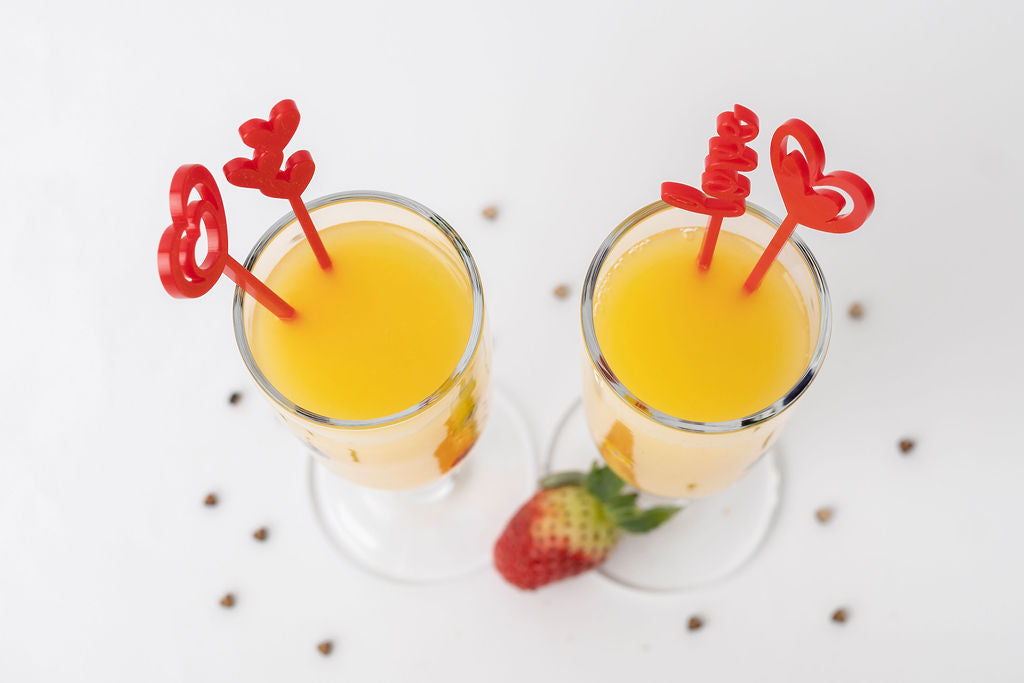 Assorted Red Heart/love Shaped Drink stirrer