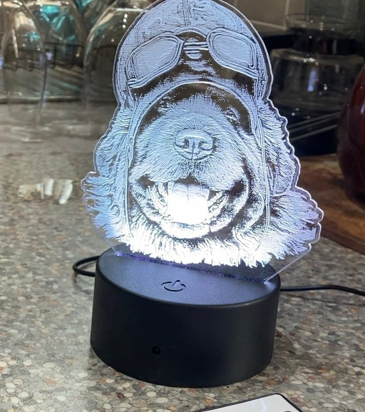 Personalised Dog Night Light